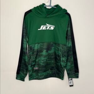 Kids NFL Team Apparel Jets Hoodie Size Large  (14/16)